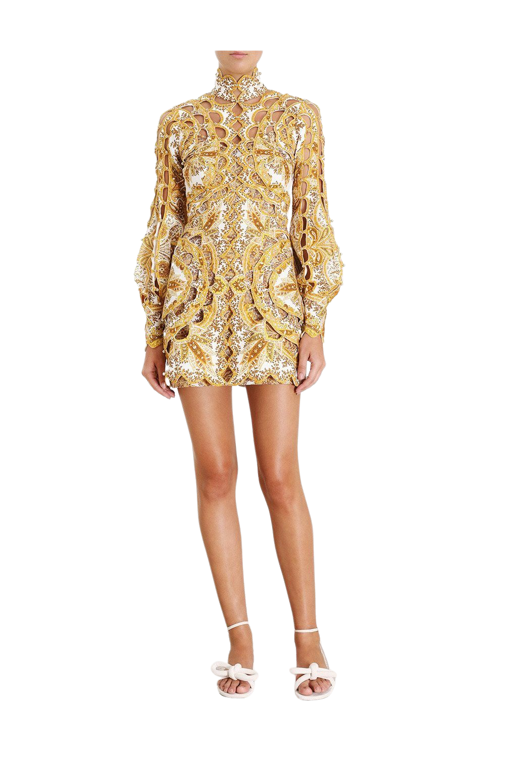 Zimmermann Zippy Scallop Mini Dress ...